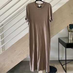 H&M Ribbed Cotton Maxi Dress XL